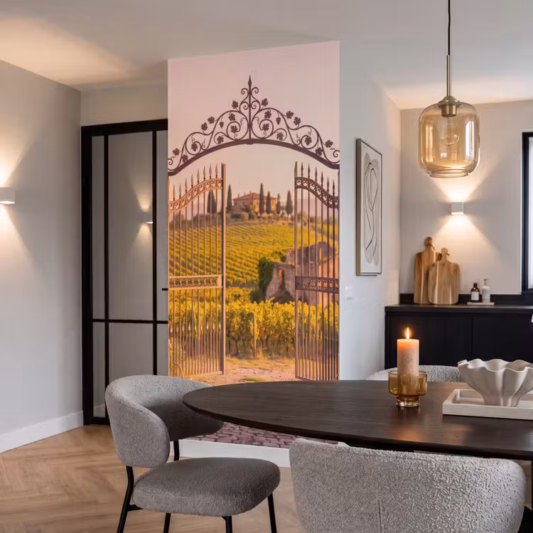Behang - Poort - Landschap - Platteland - Zonlicht - Warm — 5