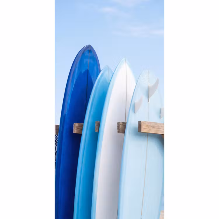 Behang - Surfplank - Strand - Zomer - Blauw - Water — 2