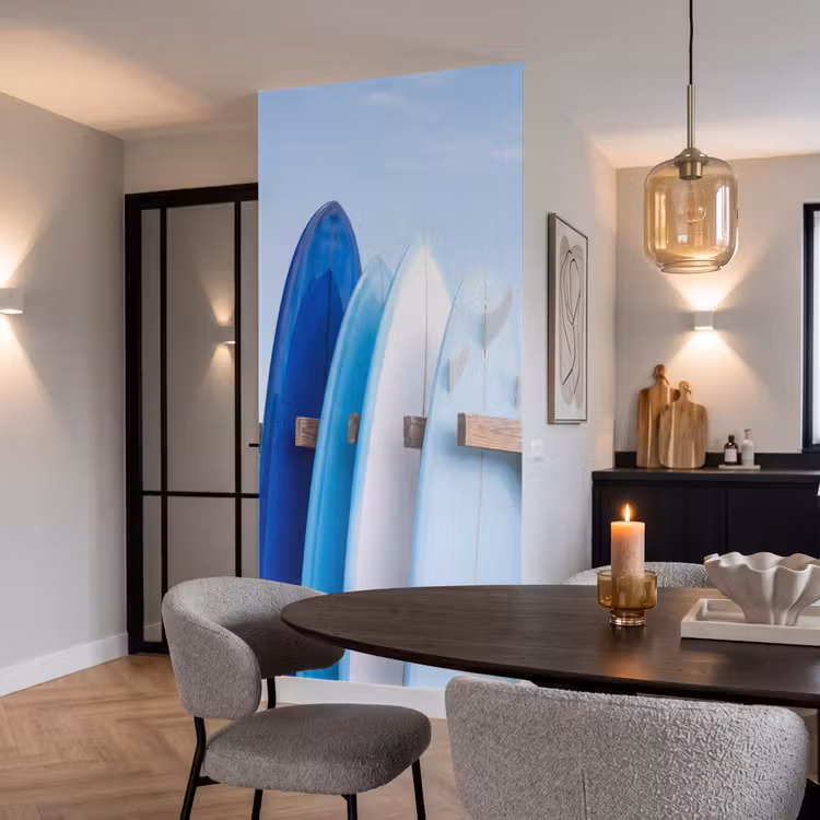 Behang - Surfplank - Strand - Zomer - Blauw - Water — 5