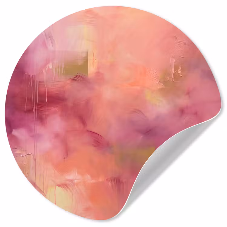 Behangcirkel - Abstract - Kleuren - Modern - Roze - Paars — 1