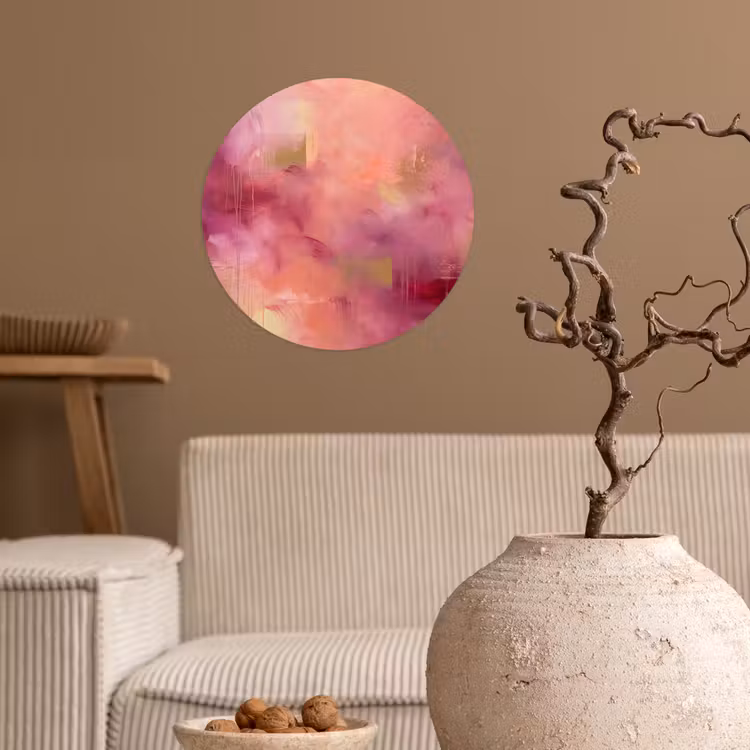 Behangcirkel - Abstract - Kleuren - Modern - Roze - Paars — 2