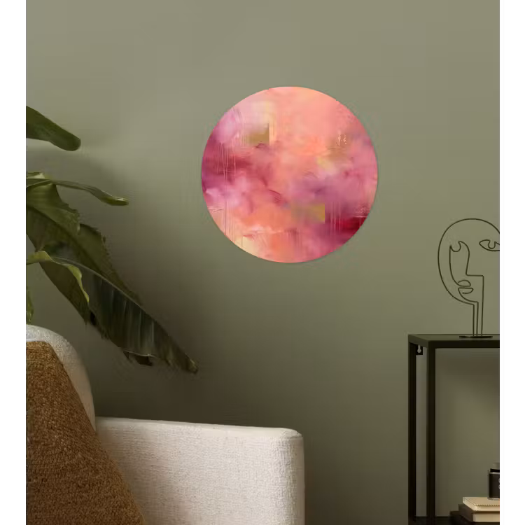 Behangcirkel - Abstract - Kleuren - Modern - Roze - Paars — 3