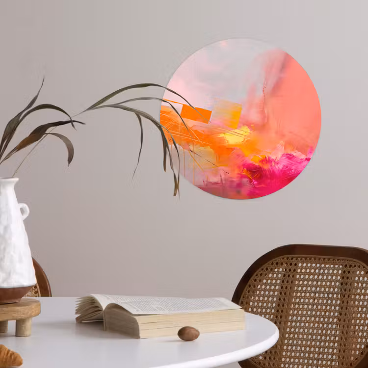 Behangcirkel - Abstract - Kleurrijk - Modern - Roze — 4