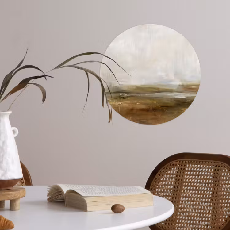 Behangcirkel - Abstract - Landschap - Natuur - Beige - Bruin — 4