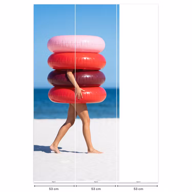 Behang - Mensen - Strand - Zomer - Recreatie - Kleurrijk — 6