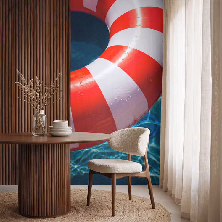 Behang - Recreatie - Water - Zomer - Rood - Wit — 4