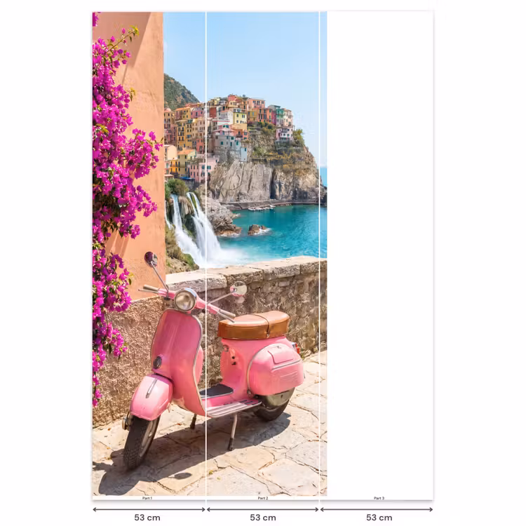 Behang - Voertuig - Roze - Kust - Zomer - Reizen — 6
