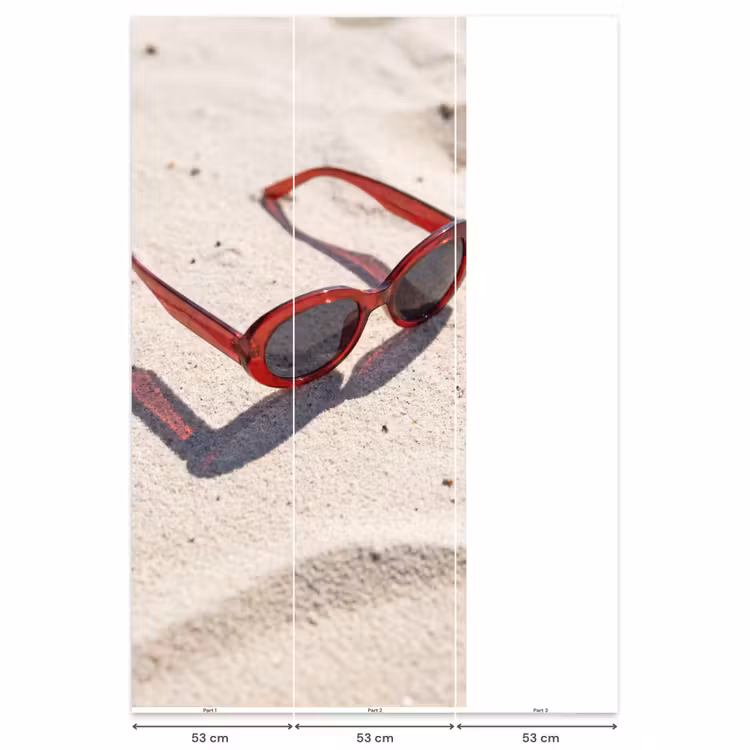 Behang - Zonnebril - Strand - Vakantie - Rood — 6