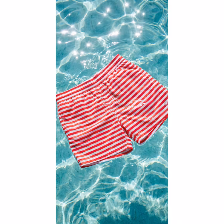 Behang - Zwemkleding - Gestreept - Water - Zomer - Rood-wit — 2