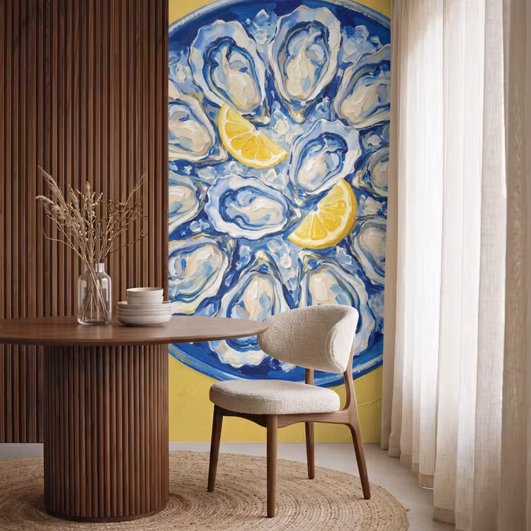 Behang - Oesters - Citroen - IJs - Modern - Geel — 4