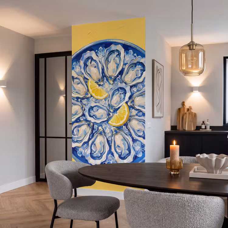 Behang - Oesters - Citroen - IJs - Modern - Geel — 5