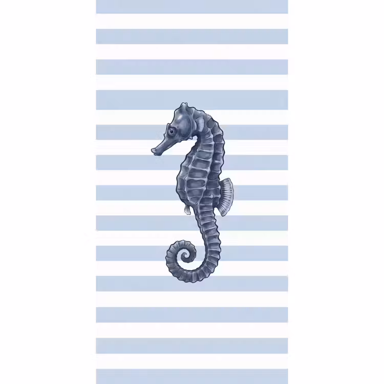 Behang - Vis - Oceaan - Illustratie - Blauw - Strepen — 2
