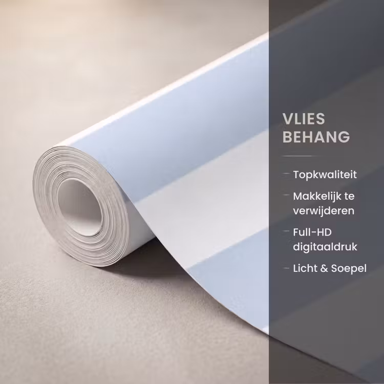 Behang - Vis - Oceaan - Illustratie - Blauw - Strepen — 3