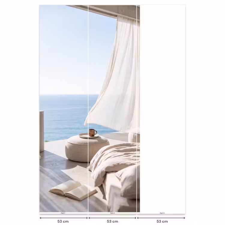 Behang - Interieur - Zeezicht - Modern - Rust - Beige — 6