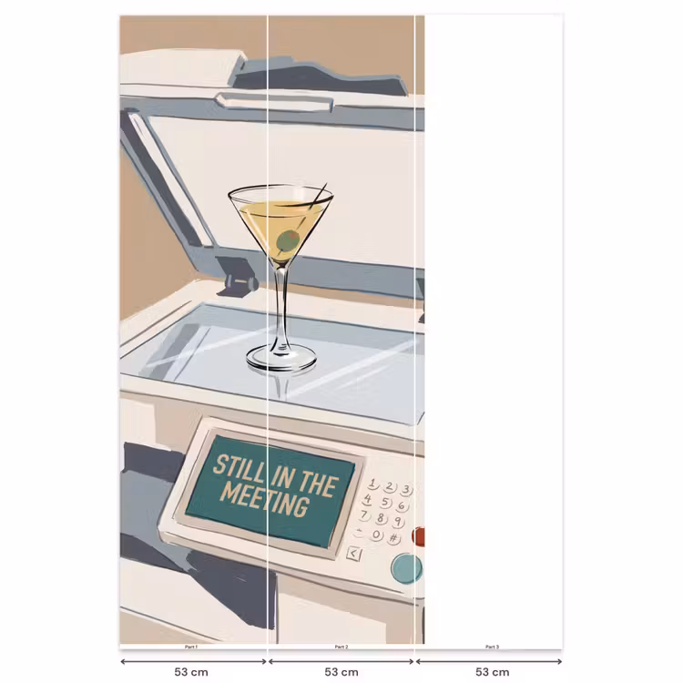 Behang - Kantoor - Drank - Humor - Illustratie — 6