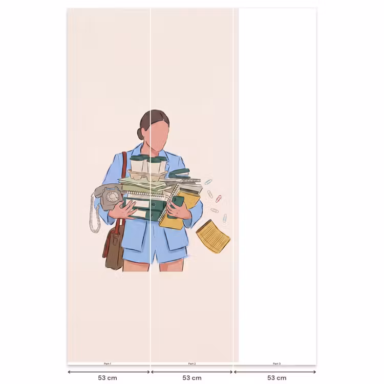 Behang - Mens - Kantoorartikelen - Werk - Modern — 6