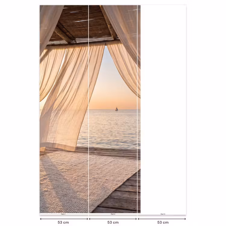 Behang - Overkapping - Zee - Zonsondergang - Vakantie - Rust — 6