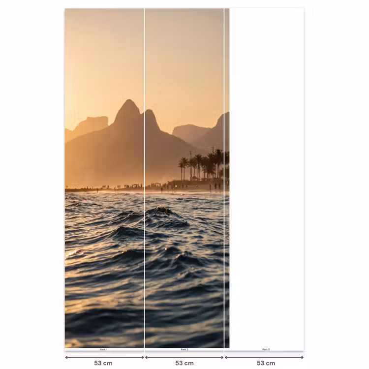 Behang - Zee - Golven - Zonsondergang - Kust - Goud — 6