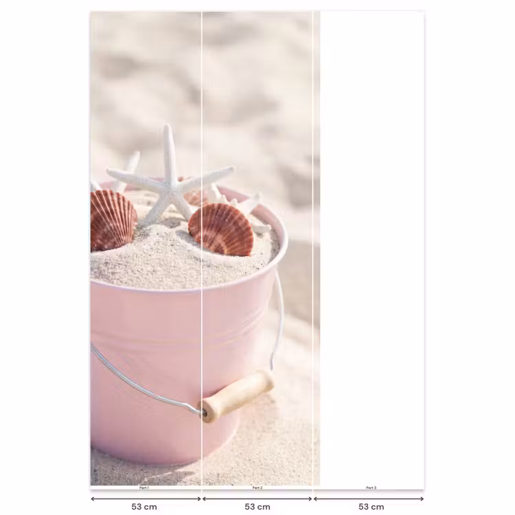 Behang - Strand - Schelpen - Zomer - Roze - Decoratie — 6
