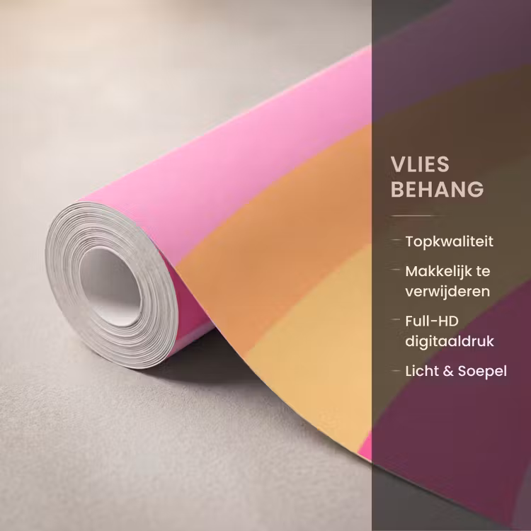Behang - Hart - Concentrisch - Abstract - Liefde - Kleurrijk — 3