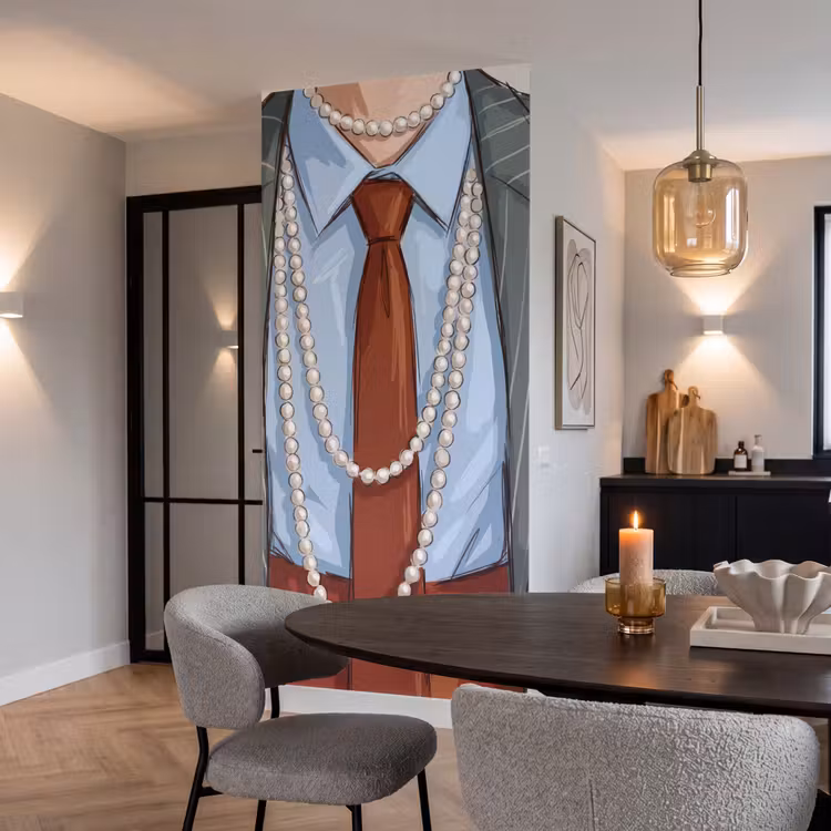 Behang - Kleding - Strik - Parels - Klassiek - Mode — 5
