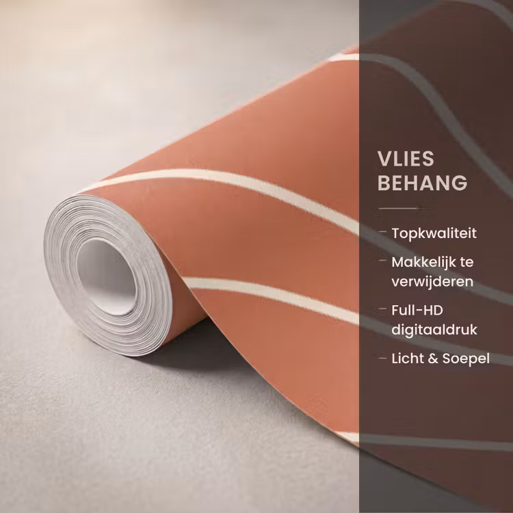 Behang - Vrouw - Hoed - Portret - Modern - Beige — 3
