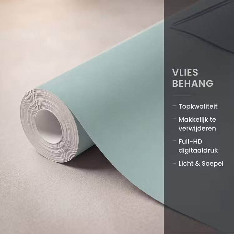 Behang - Vrouw - Laptop - Zittend - Illustratie - Groen — 3