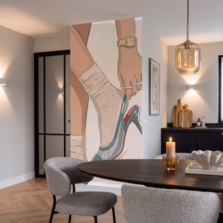 Behang - Vrouw - Schoen - Mode - Lifestyle - Groen — 5