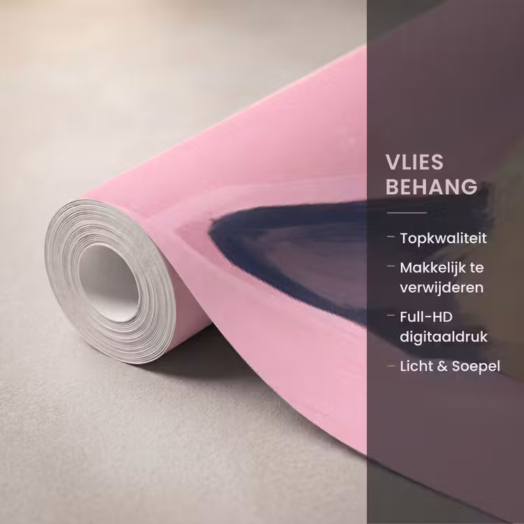 Behang - Kat - Groep - Dieren - Modern - Roze — 3