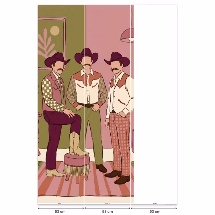 Behang - Mensen - Mannen - Hoeden - Retro - Interieur — 6