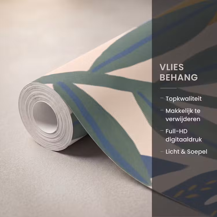 Behang - Mensen - Dienblad - Eten - Modern - Kleurrijk — 3