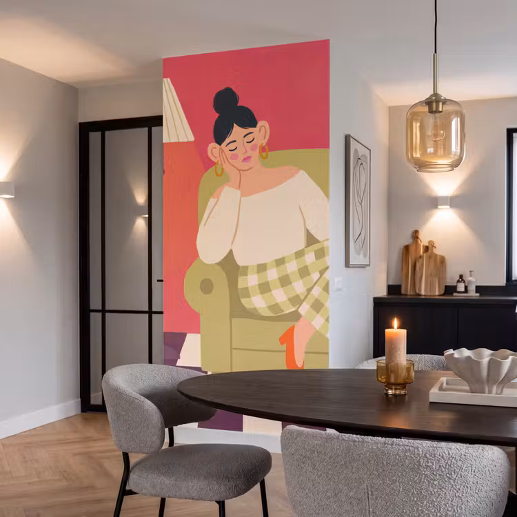 Behang - Vrouw - Rust - Interieur - Modern - Kunst — 5