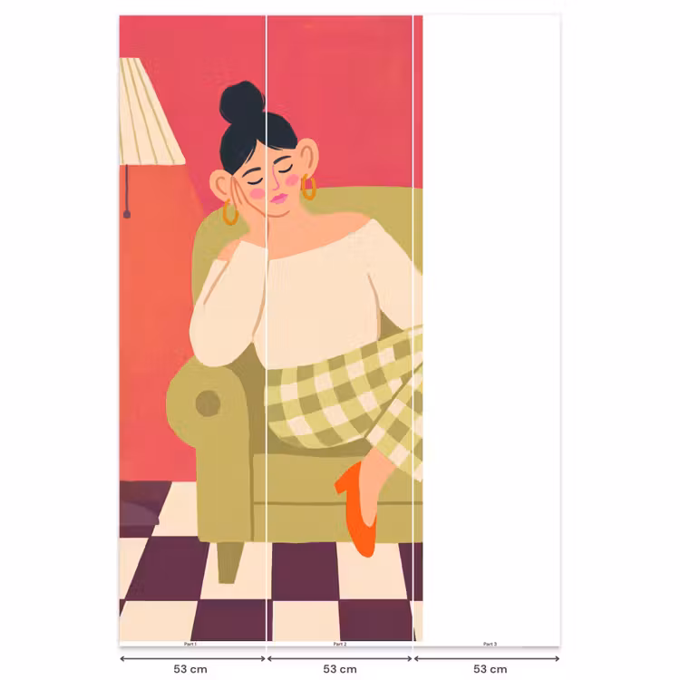 Behang - Vrouw - Rust - Interieur - Modern - Kunst — 6