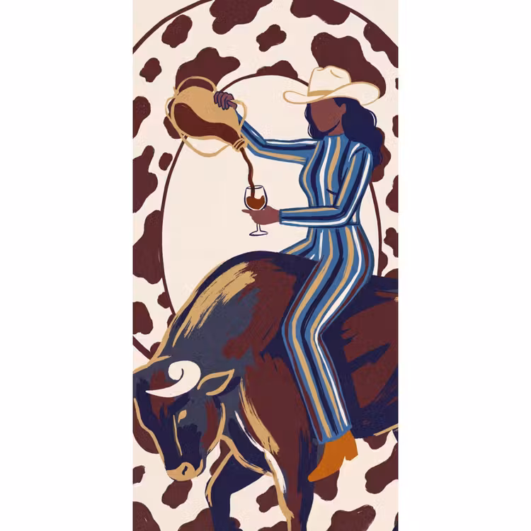 Behang - Mensen - Dieren - Cowboy - Abstract - Kleurrijk — 2
