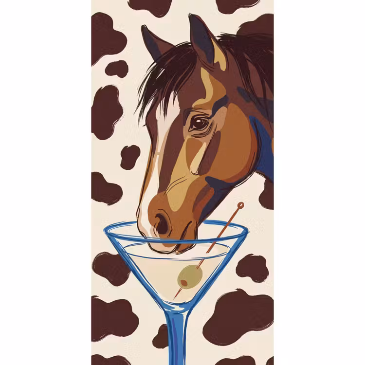 Behang - Paard - Martini - Dieren - Abstract - Bruin — 2