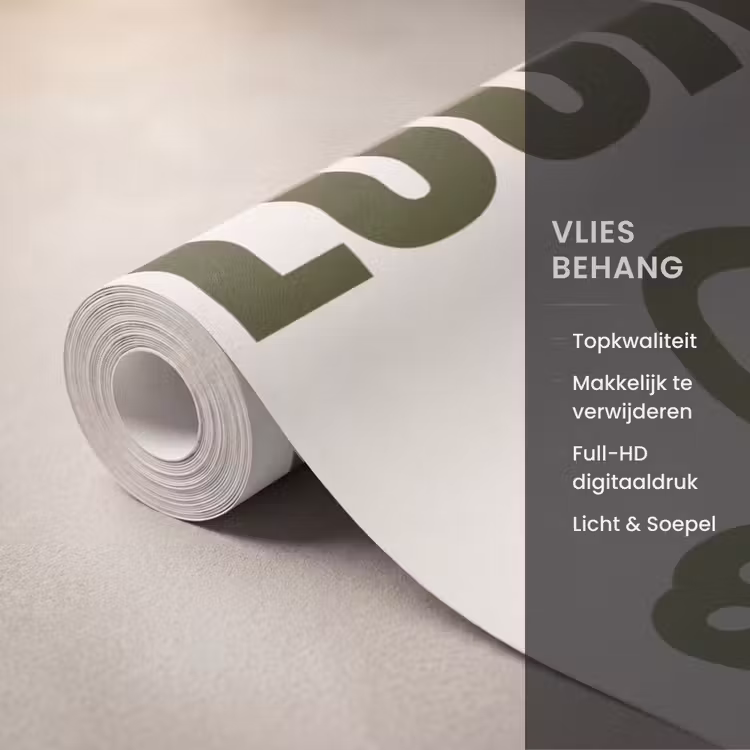 Behang - Kat - Geluk - Dieren - Modern - Groen — 3