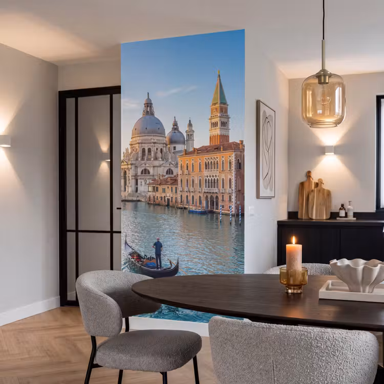 Behang - Gondel - Venetië - Kanaal - Stadsgezicht - Avondlicht — 5