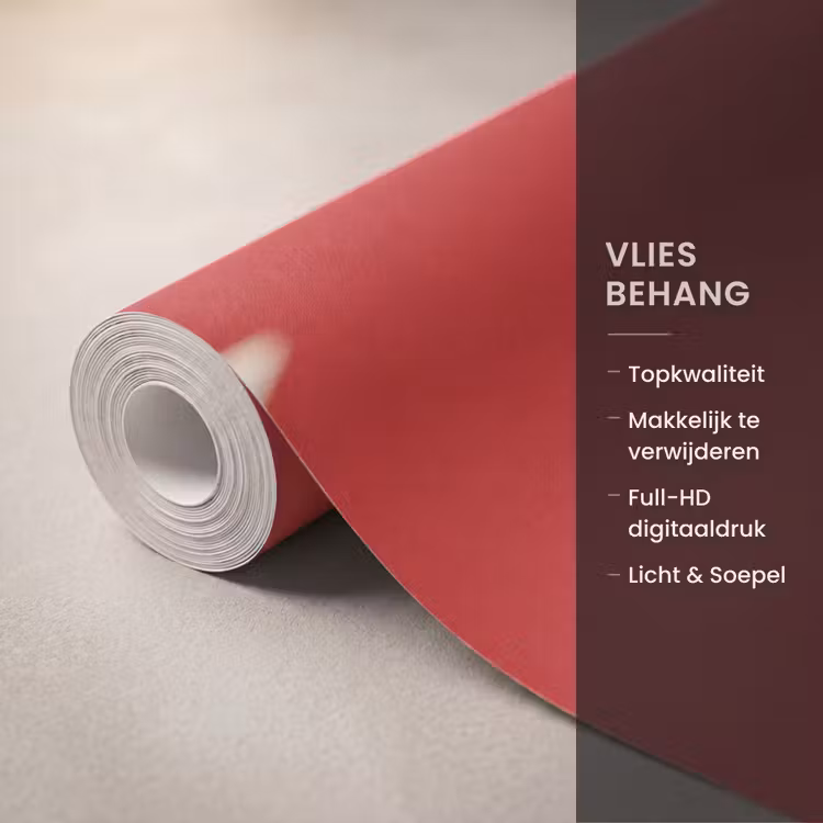 Behang - Spel - Dierenprint - Nummer 8 - Modern - Rood — 3