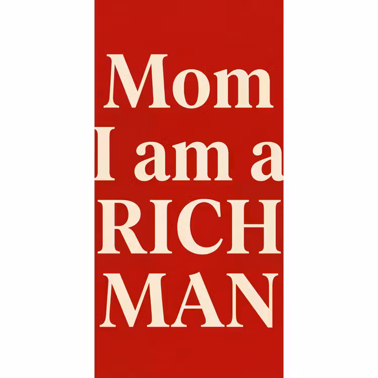 Behang - Tekst - Rijkdom - Motivatie - Rood - Modern — 2