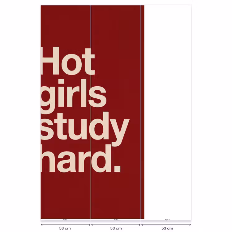 Behang - Tekst - Studie - Motivatie - Modern - Rood — 6