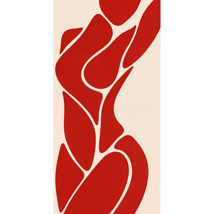 Behang - Vrouw - Figuur - Abstract - Modern - Rood — 2