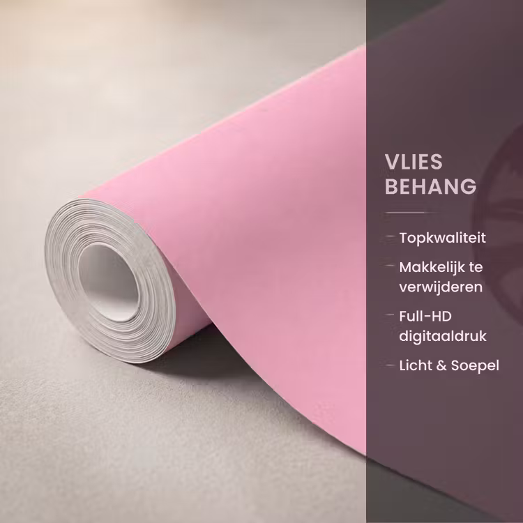 Behang - Kat - Springend - Dieren - Roze - Modern — 3