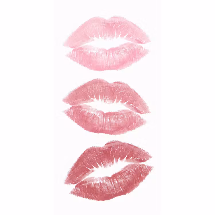 Behang - Lippen - Kusafdruk - Roze - Modern - Abstract — 2