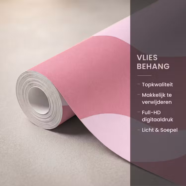 Behang - Planten - Organisch - Abstract - Modern - Roze — 3