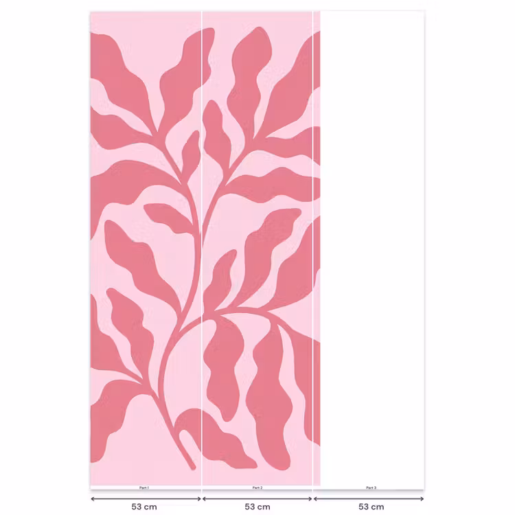Behang - Planten - Organisch - Abstract - Modern - Roze — 6
