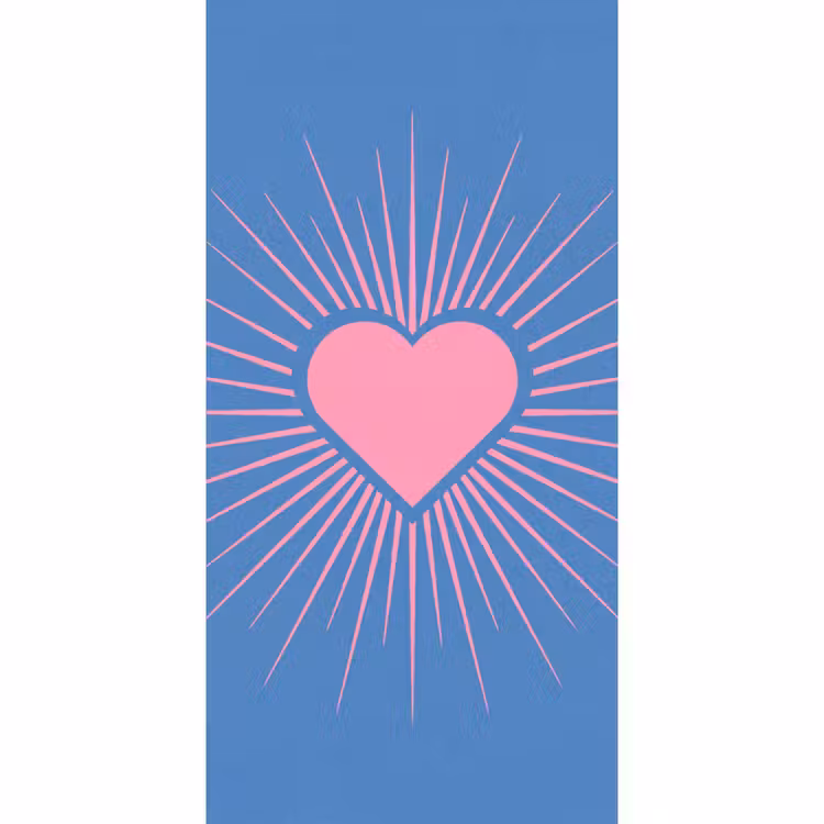 Behang - Hart - Stralen - Liefde - Modern - Roze — 2