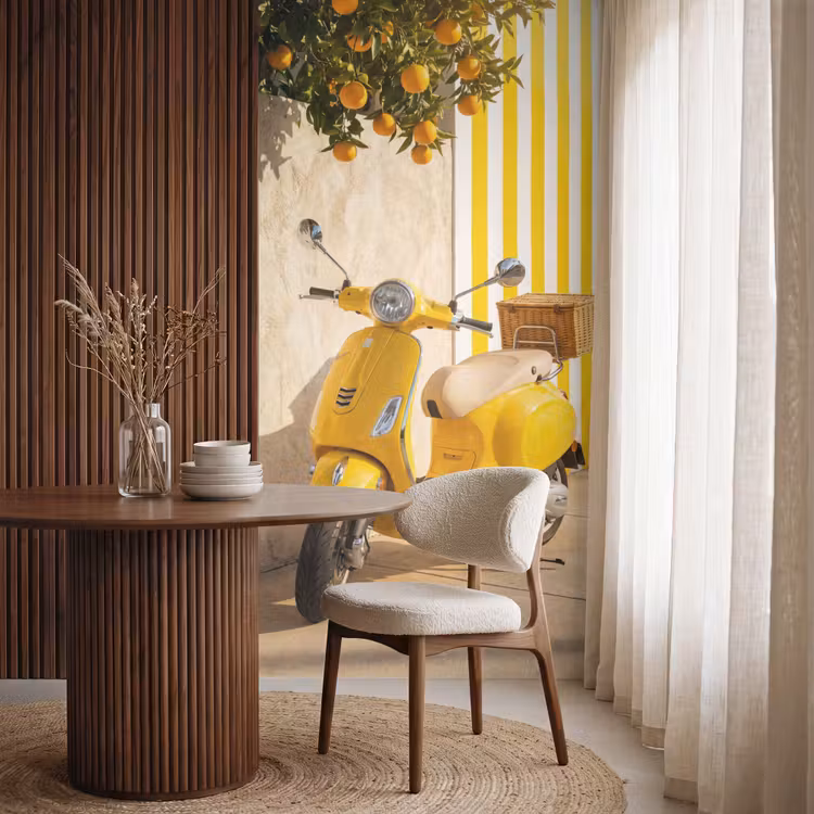 Behang - Scooter - Natuur - Zomer - Geel - Mediterraan — 4