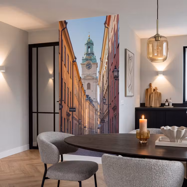 Behang - Straat - Klokkentoren - Stad - Architectuur - Historisch — 5