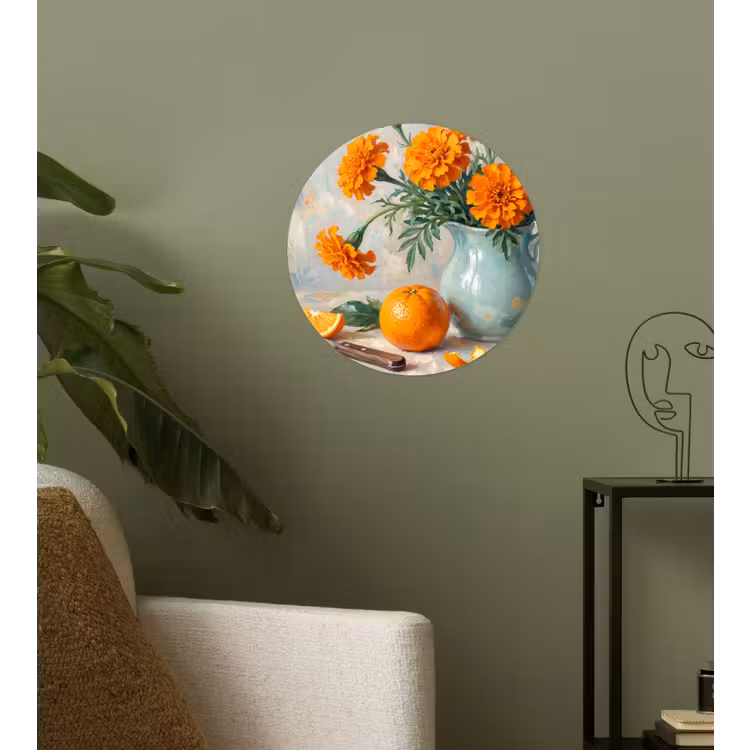 Behangcirkel - Eten - Oranje - Kunst — 3