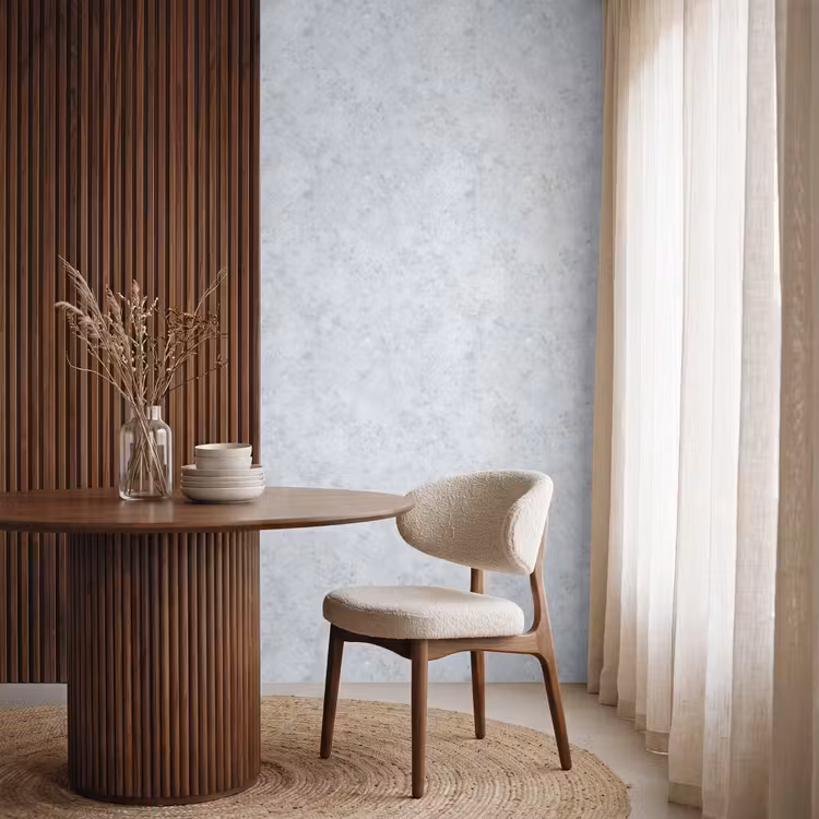 Behang - Grijs - Terrazzo-effect - Beton — 4